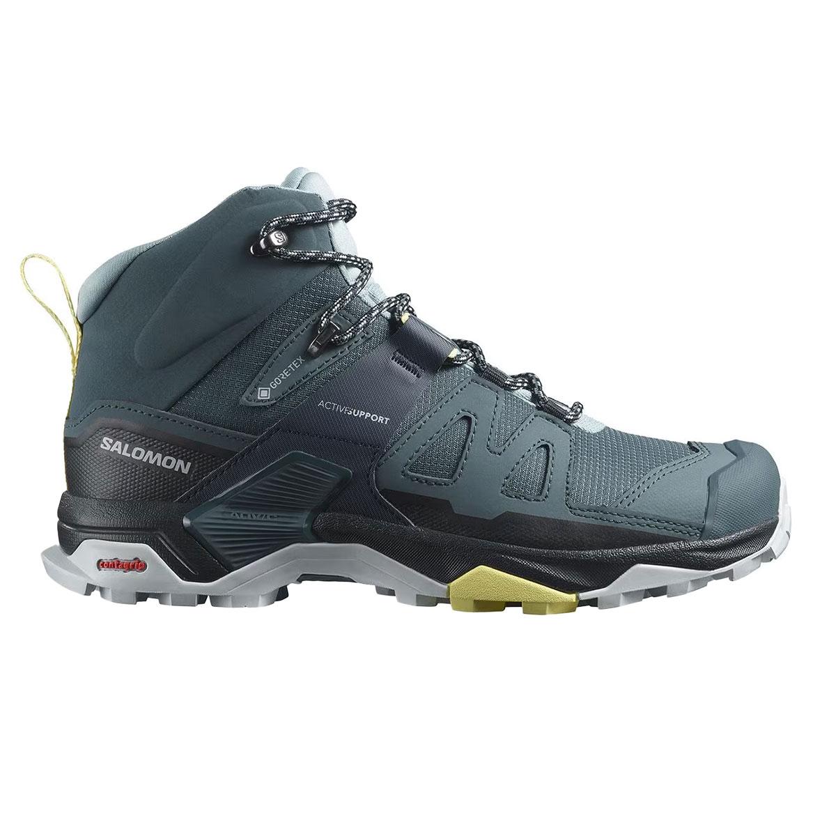 Salomon X Ultra 4 Mid GTX Hiking Shoe Women's in Stargazer and Carbon and Stone Blue